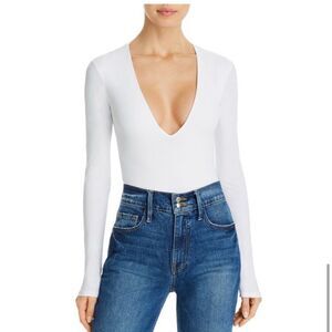 ALIX NYC Irving Bodysuit in White Large New